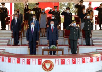 Cumhurbaşkanı Tatar, GKK 4. Piyade Alay Komutanlığı Sancak Devir Teslim Törenine katıldı