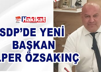 SDP’DE YENİ BAŞKAN ALPER ÖZSAKINÇ