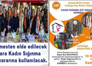 UBP Lefkoşa İlçe Kadın Kolları Başkanlığı, Lefkoşa Sarayönü Meydanı’nda kermes düzenlendi..