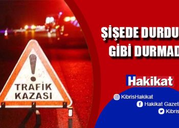 Alkollü sürücü yoldan çıktı, demir bariyerlere çarptı