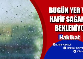 Meteoroloji, bugün öğle saatleri yer yer hafif sağanak beklendiğini duyurdu