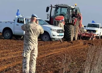 Derinya’daki ara bölgede Rum çiftçiler ile UNFICYP mensupları arasında gerginlik yaşandı