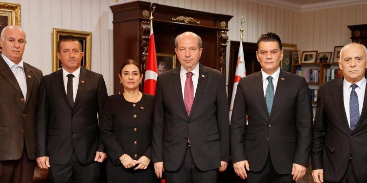 BRTK Müdürü Özkurt ve Yönetim Kurulu Başkanı Tokel, Cumhurbaşkanı Tatar’ı ziyaret etti