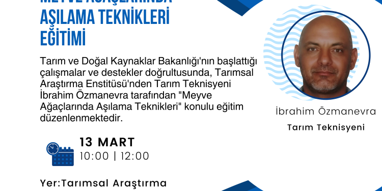 Meyve ağaçlarında aşılama teknikleri eğitimi düzenleniyor