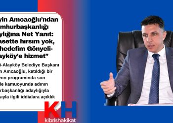 Cumhurbaşkanlığına aday değilim!
