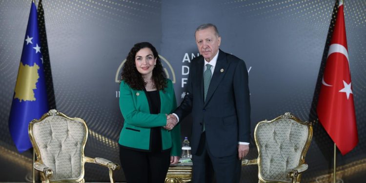 Kosova Cumhurbaşkanı Osmani’den Cumhurbaşkanı Erdoğan’a teşekkür